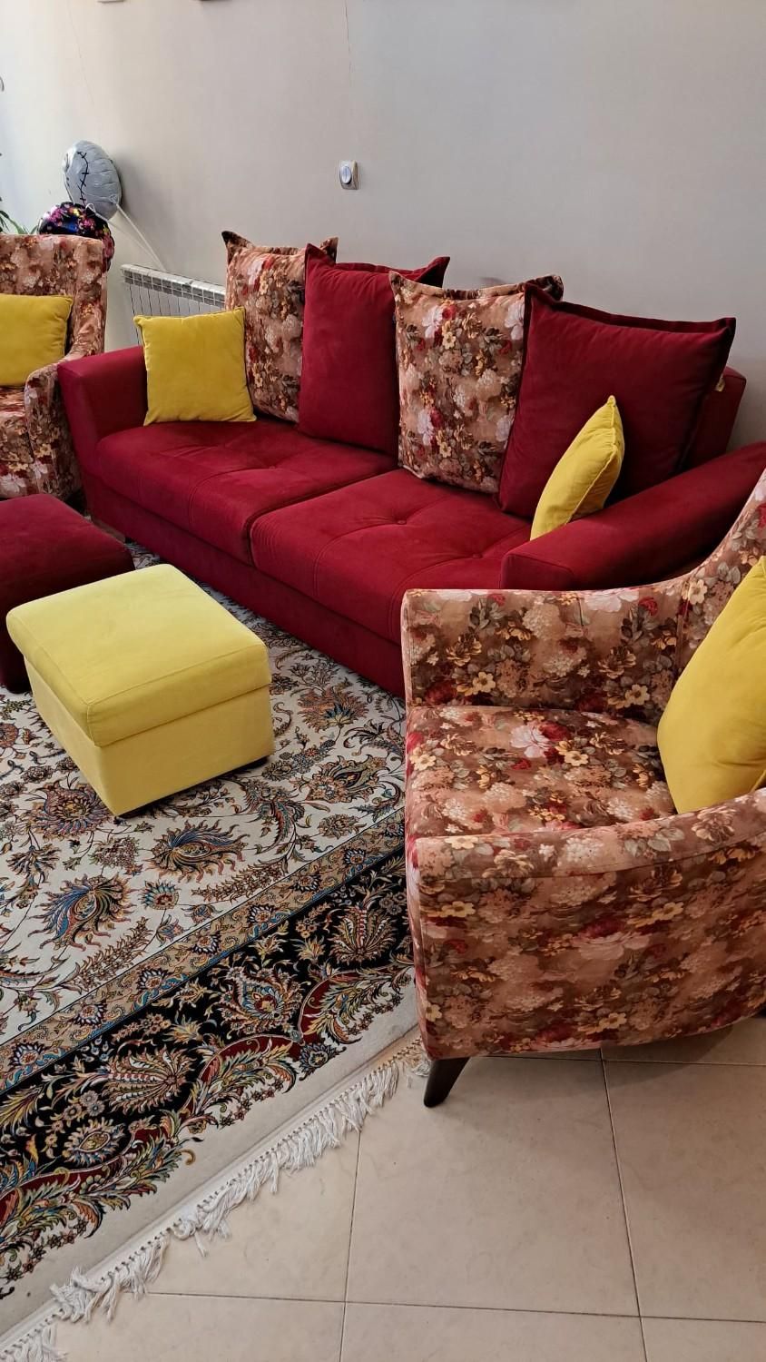فروش نیم ست تخت خواب شو راحتی|مبلمان خانگی و میز عسلی|کرمان, |دیوار