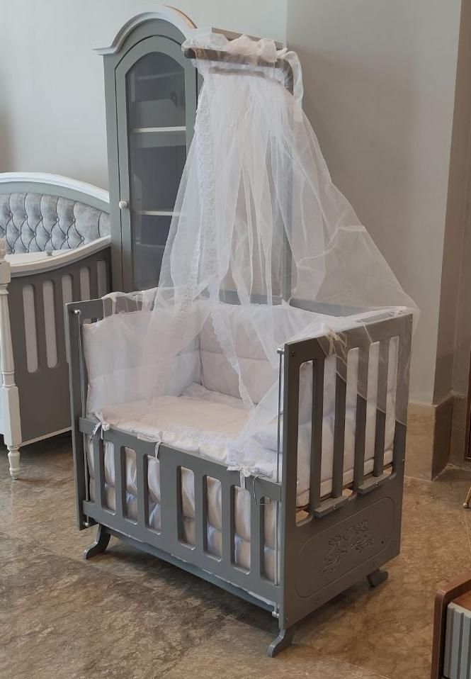 تخت گهواره ای کنار مادر مدل مستطیلی۲|تخت و صندلی بچه|شهریار, شهریار|دیوار