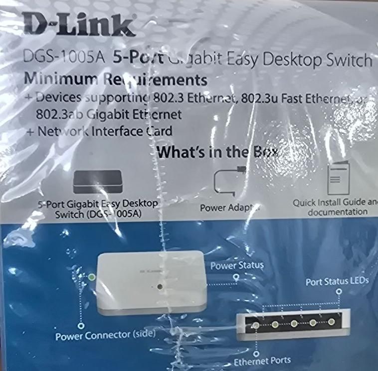 سوییچ  Dlink ۵ پورت DGS10005A|مودم و تجهیزات شبکه|تهران, تهرانپارس غربی|دیوار