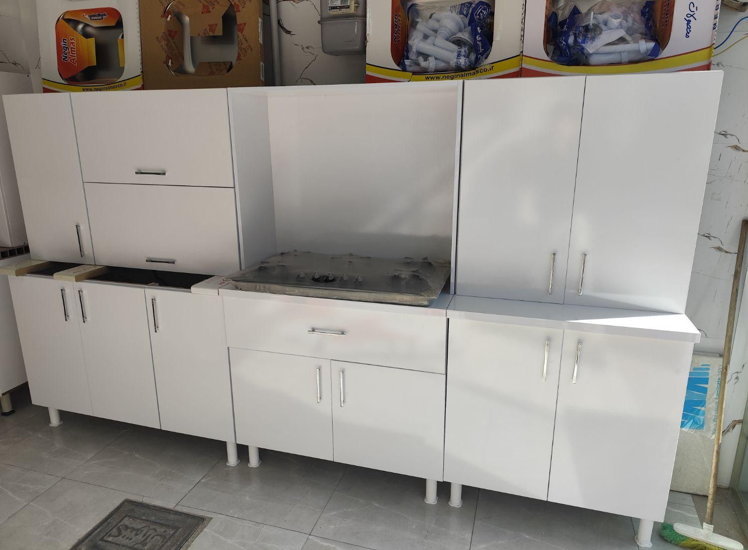 کابینت آماده+سینک 2لگن+گاز5شعله+هود لمسی ۱|مصالح و تجهیزات ساختمان|کرج, شهرک نهال و بذر|دیوار