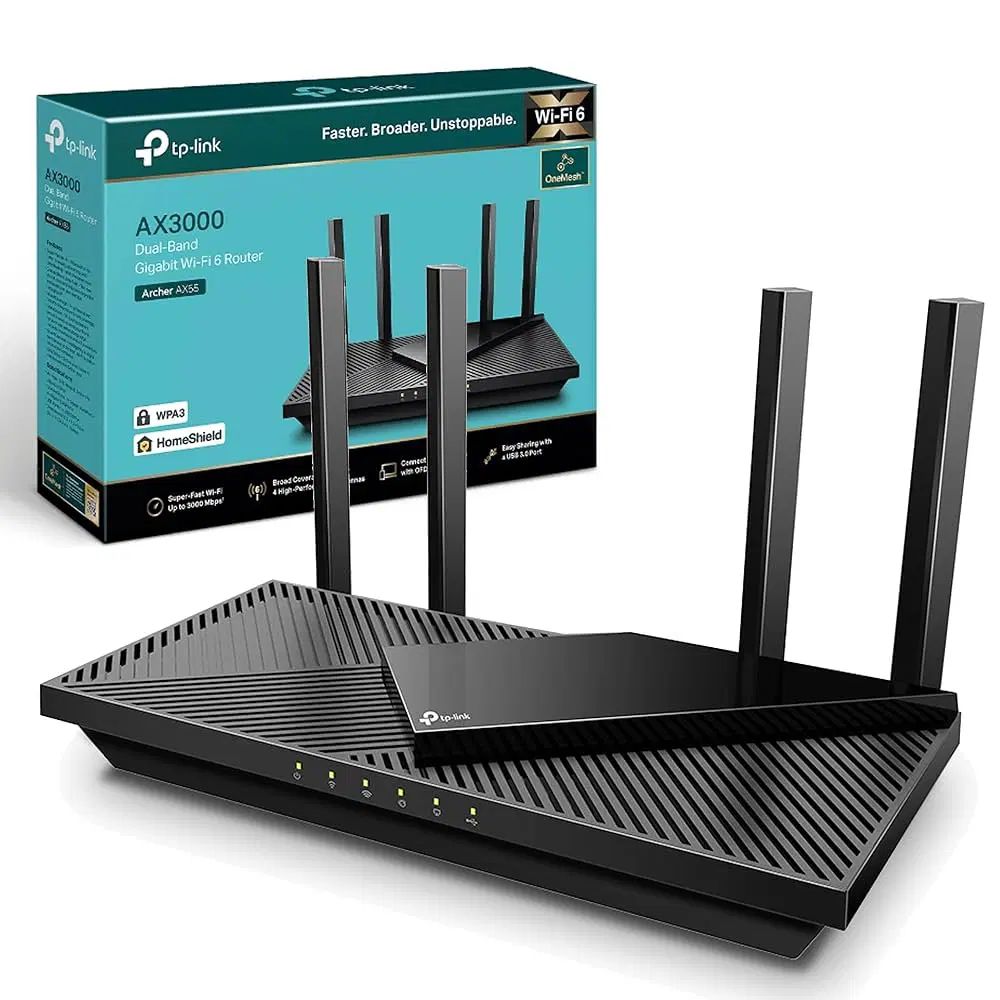 روتر اکسس پوینت Tp Link مدل Archer AX55 وای فای 6|مودم و تجهیزات شبکه|تهران, تهران‌ویلا|دیوار