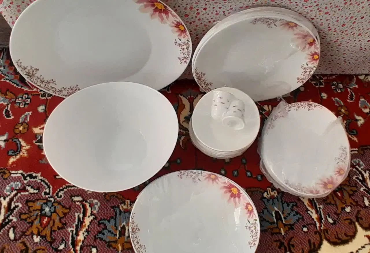 ارکوپال ۲۸ پارچه. لیوان آب لیوان چای فارج جا قاشقی|ظروف سرو و پذیرایی|اصفهان, عمان سامانی|دیوار