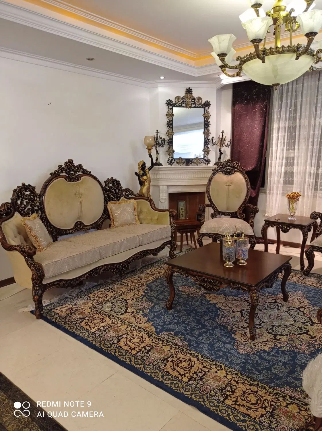 مبلمان استیل ،مبل کلاسیک سلطنتی ۷نفره +ناهارخوری|مبلمان خانگی و میز عسلی|تهران, دارآباد|دیوار