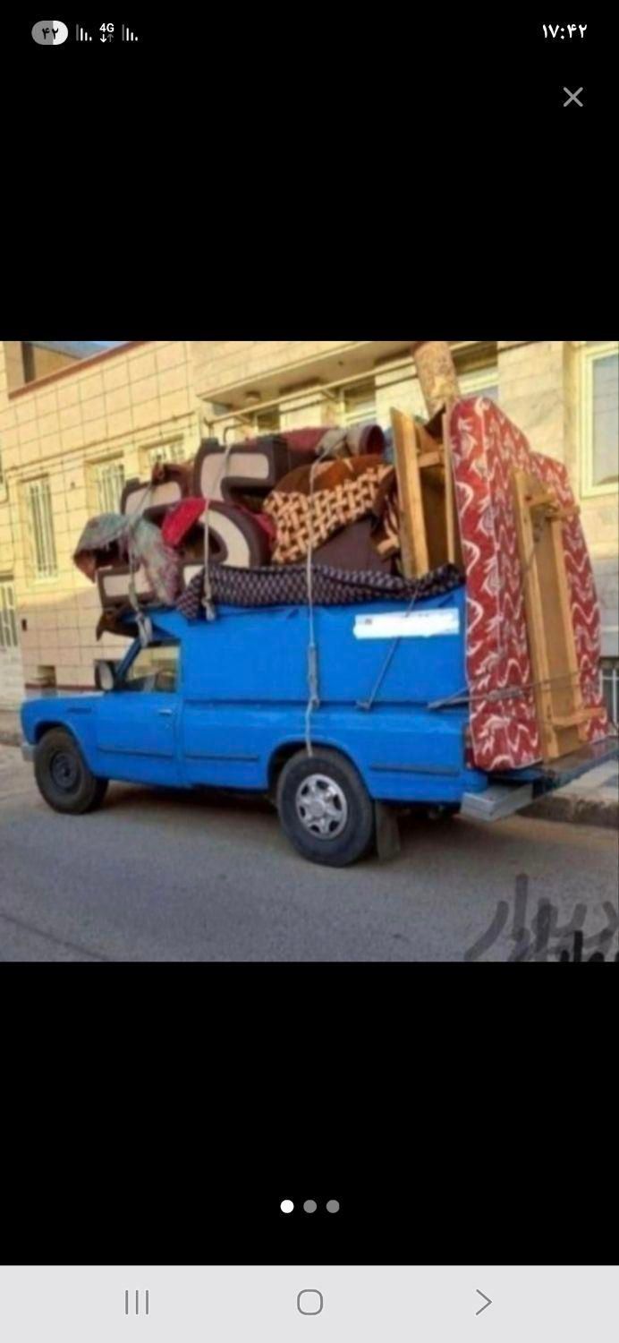 خدمات حمل نقل اثاثیه منزل کامیون های مسقف و کارگر|خدمات حمل و نقل|اصفهان, فرح آباد|دیوار