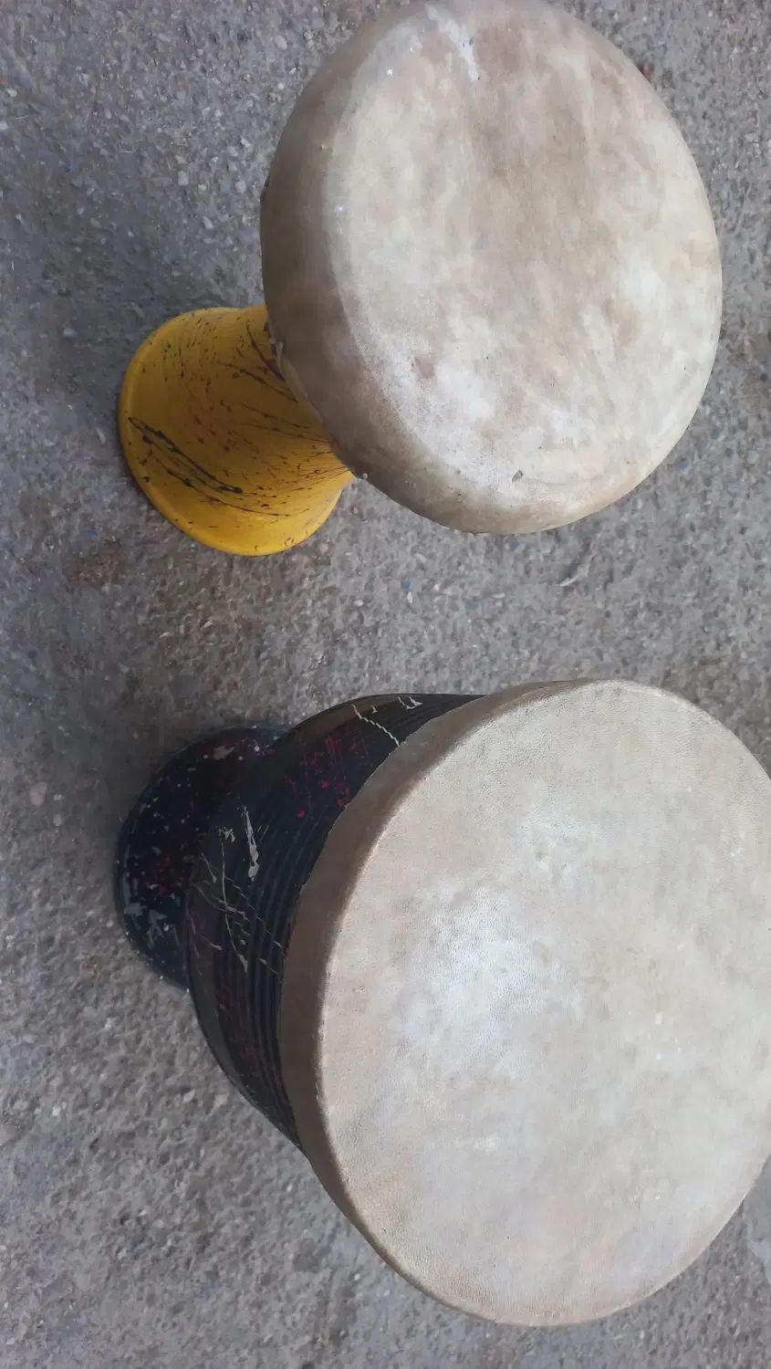 تیمپو سفالی و تنبک فلزی نو نو بدون کار کرد|سازهای سنتی|جویبار, |دیوار