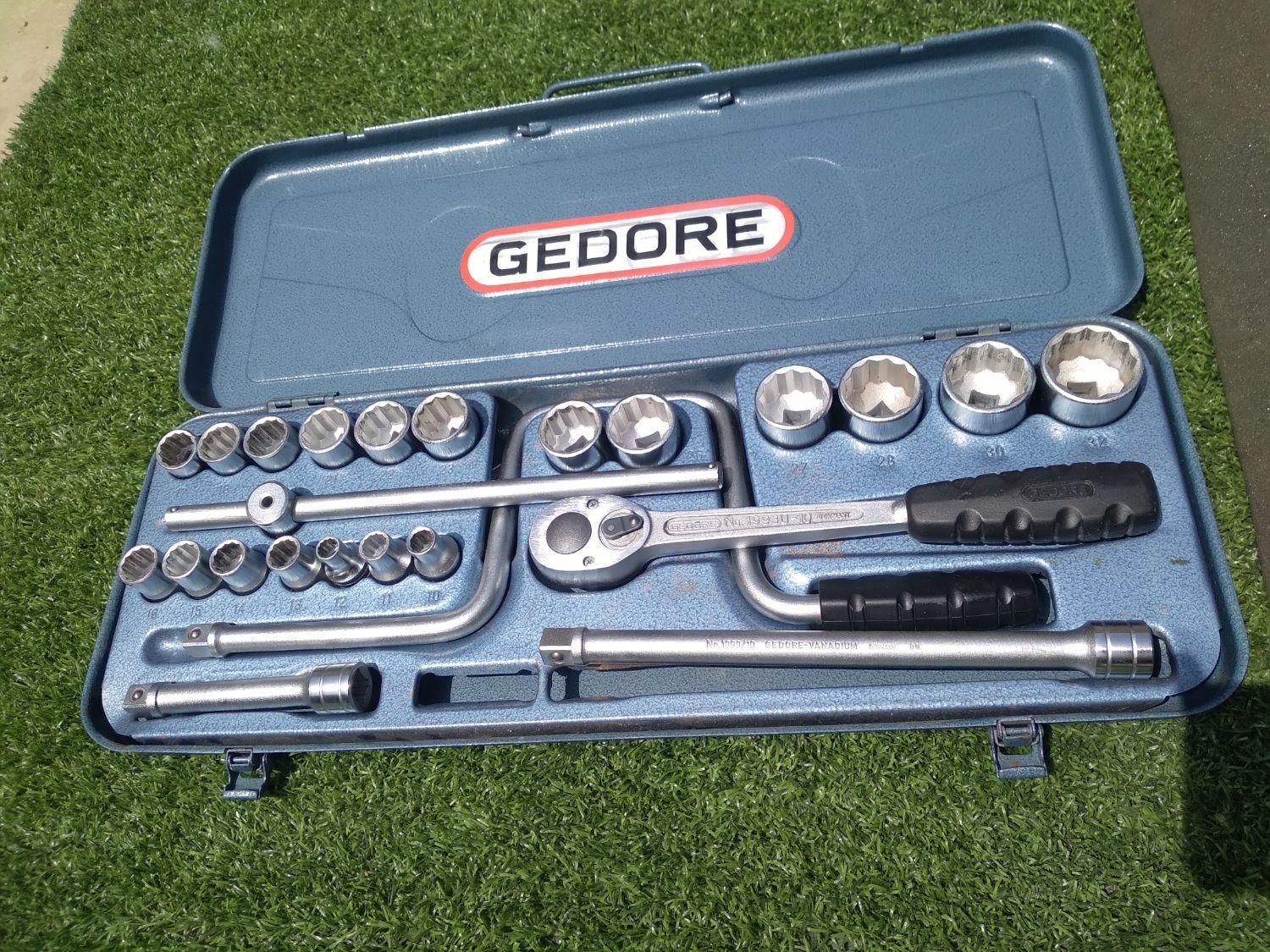 جعبه بکس ۲۵ پارچه GEDORE آلمانی|ابزارآلات|سرخرود, |دیوار