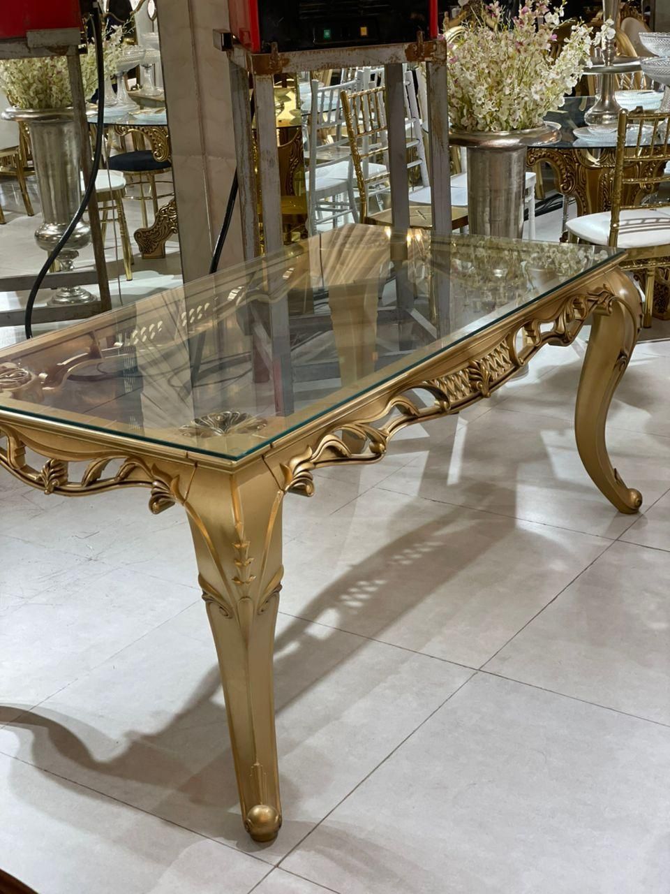 میز مستطیل شاهو تالار/تالاری/رستورانی|صندلی و نیمکت|مشهد, زمرد|دیوار