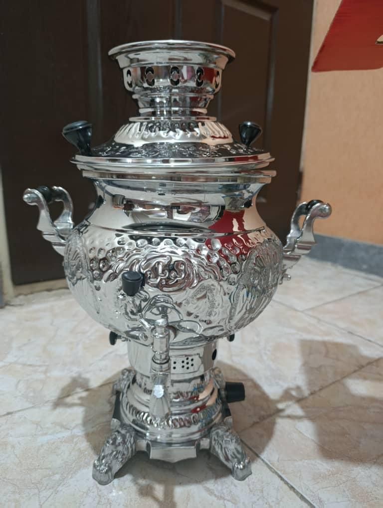 سماور ۵ لیتری قلم کاری|سماور، چای‌ساز، قهوه‌ساز|تبریز, |دیوار