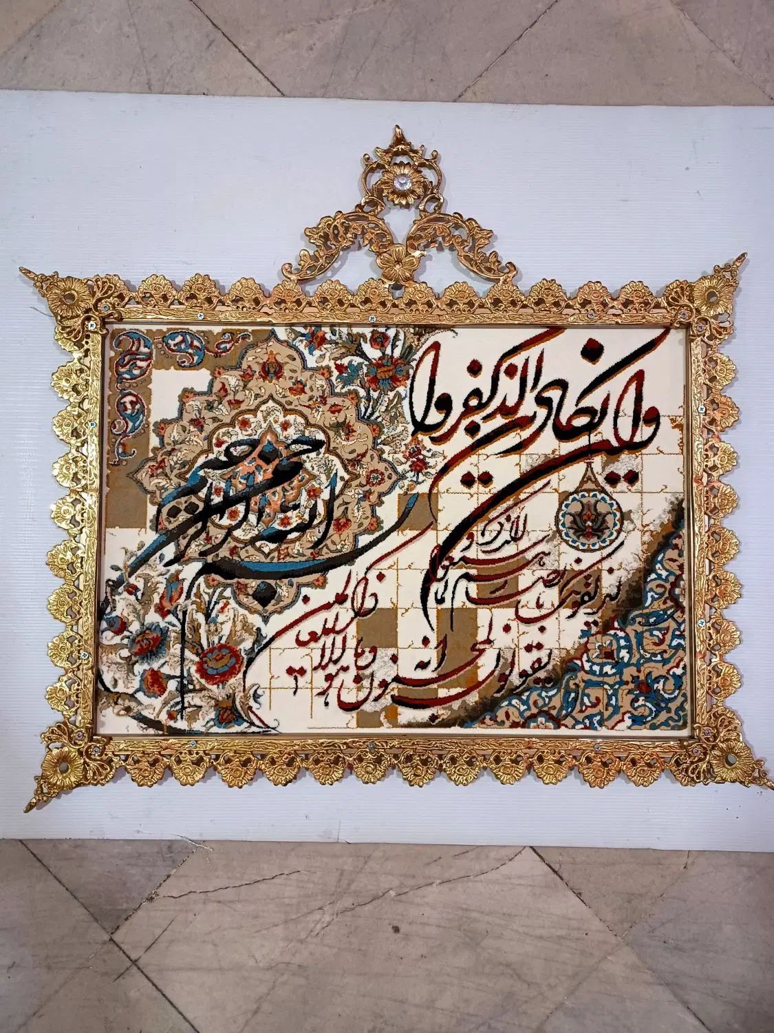 تابلو فرش برنز برنج ۱۲۰۰ شانه برنجی برنزی کادویی|تابلو فرش|تهران, جوادیه|دیوار