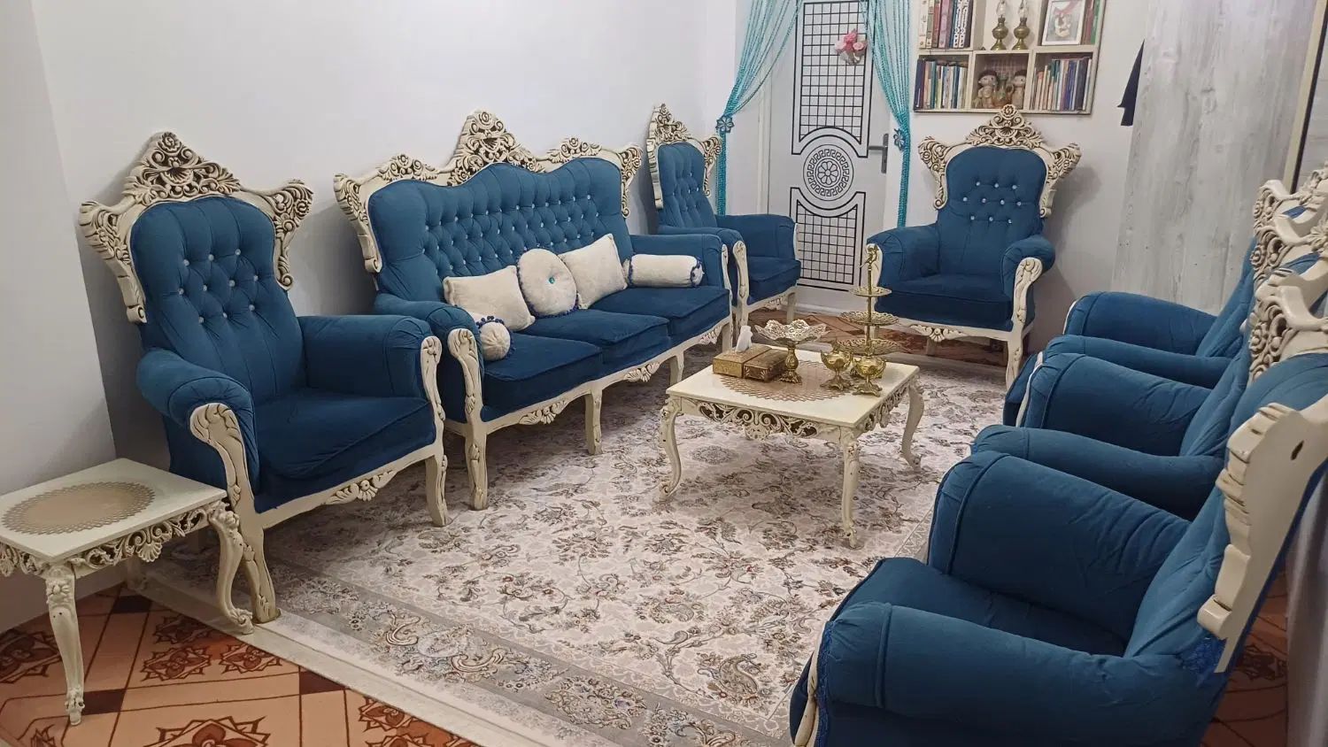 مبــلمان ست۹نفره بهمراه ناهار خوری ۴نفره زیـبا|مبلمان خانگی و میز عسلی|ابهر, |دیوار