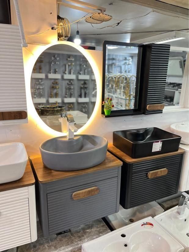 روشویی کابینت دار وچینی پایه|مصالح و تجهیزات ساختمان|هشترود, |دیوار