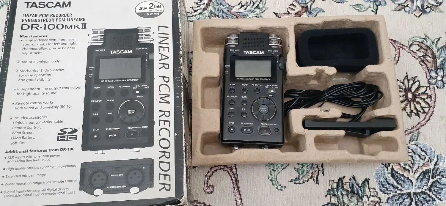 رکوردر حرفه ایی و قدرتمند تسکم Tascam Dr100MKll|صوتی و تصویری|تهران, چهارصد دستگاه|دیوار