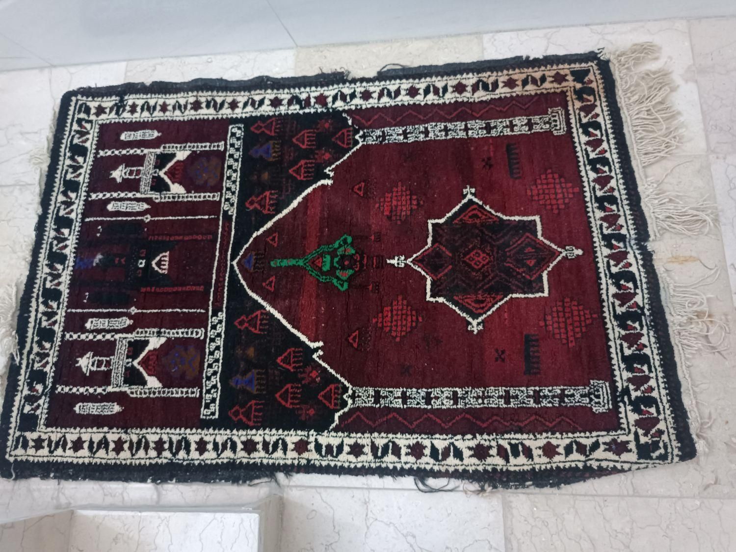 قالیچه دستباف زنان ایرانی قیمت مناسب|گلیم، جاجیم، گبه|یزد, |دیوار