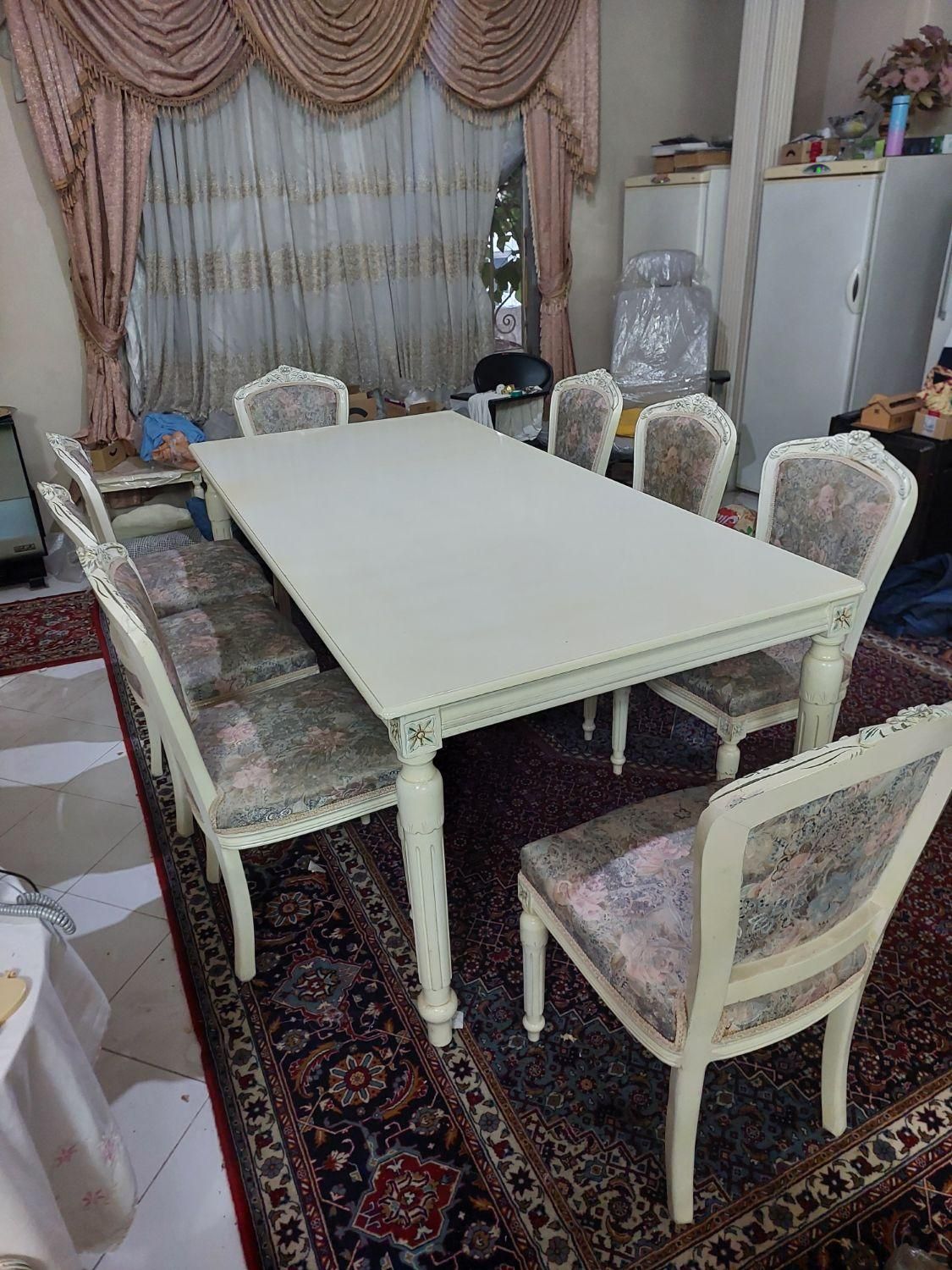 میز نهار خوری ۸ نفره سلطنتی|میز و صندلی غذاخوری|قزوین, |دیوار