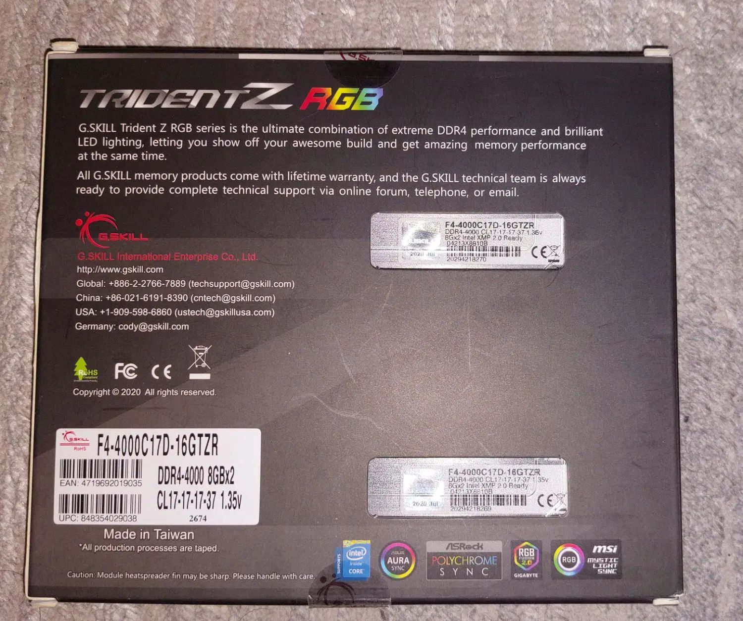رم خاص و نایاب DDR4 باس 4000 تاخیر فوق‌العاده Cl17|قطعات و لوازم جانبی رایانه|اصفهان, سپاهان‌شهر|دیوار