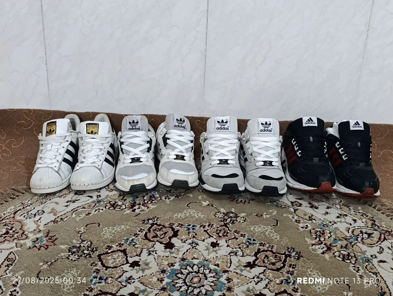 کتونی حوله ای برزنتی اکومنت 10 سوپراستار zx اسیکس|کیف، کفش، کمربند|تهران, شادآباد|دیوار