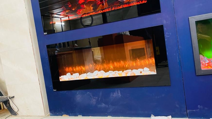 شومینه/ ترند/ برقی مدل rsw|بخاری، هیتر، شومینه|بندر گناوه, |دیوار