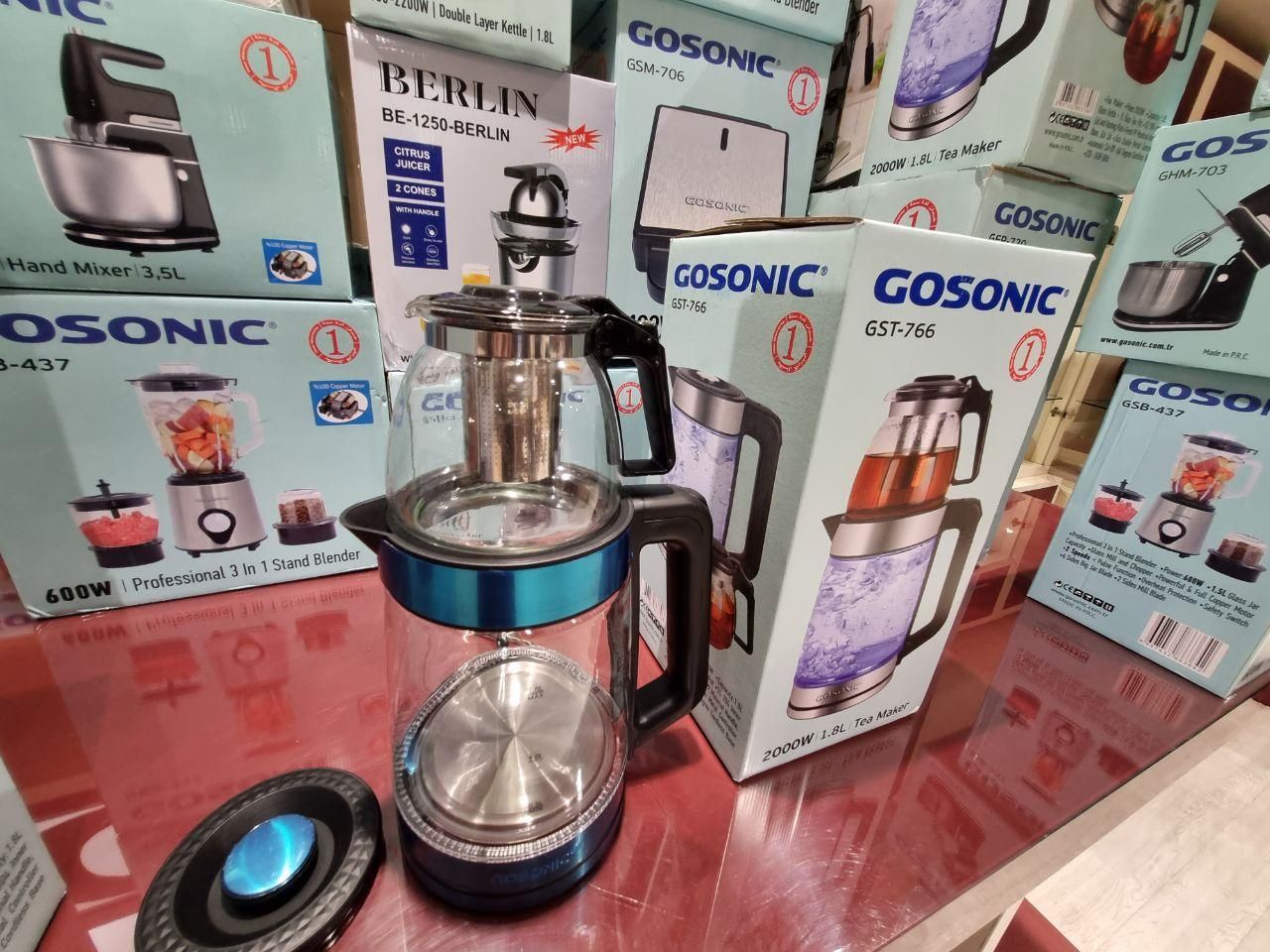 چای ساز LED دار gosonic نرکیه قیمت استثنایی محدود|سماور، چای‌ساز، قهوه‌ساز|مشهد, کوشش|دیوار