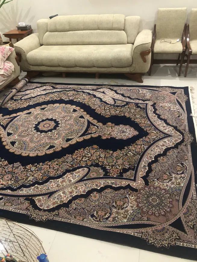 فرش پامچال کاشان طرح دستباف ۹متری|فرش|تهران, جنت‌آباد شمالی|دیوار