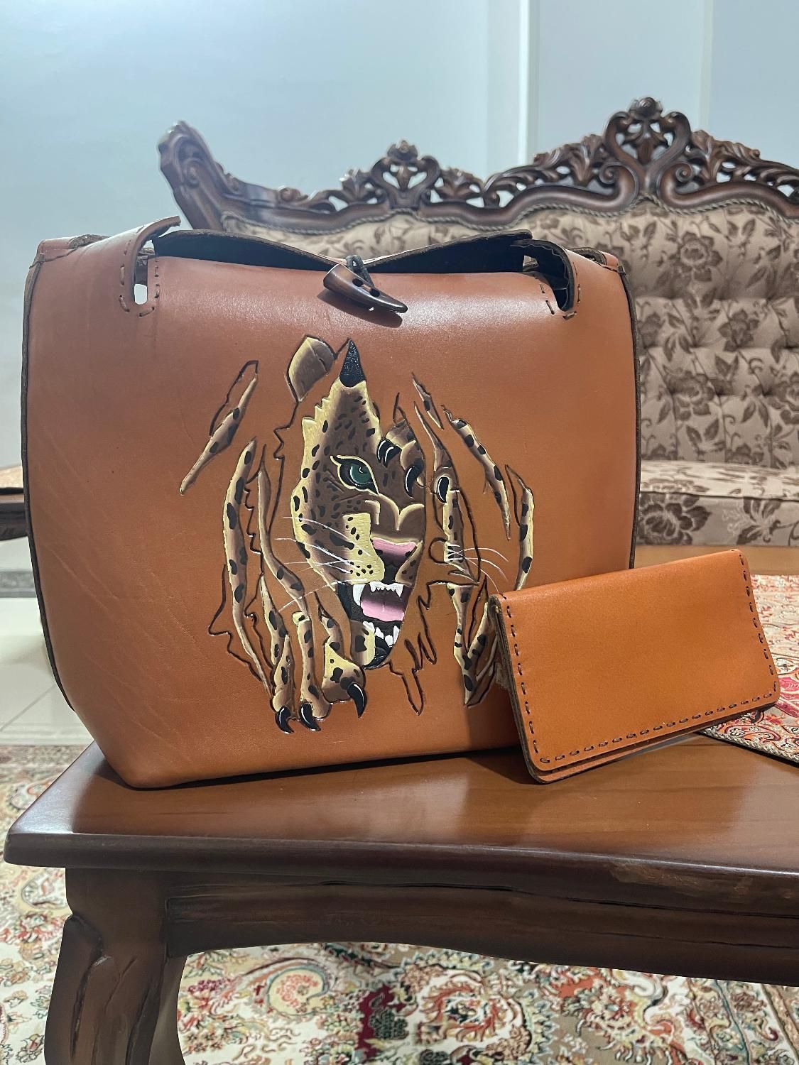 کیف دستی چرم دست دوز|کیف، کفش، کمربند|اصفهان, رزمندگان|دیوار