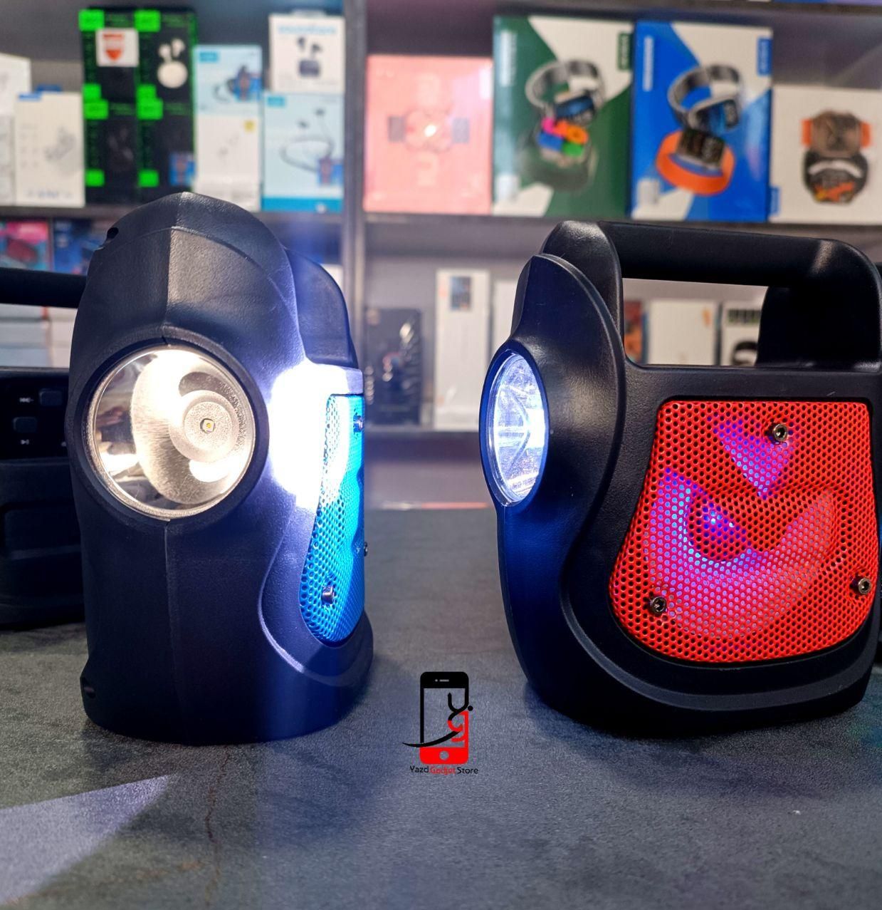 اسپیکر بلوتوثی+چراغ قوه/1533/گارانتی/باند بلندگو|پخشکننده همراه|یزد, |دیوار