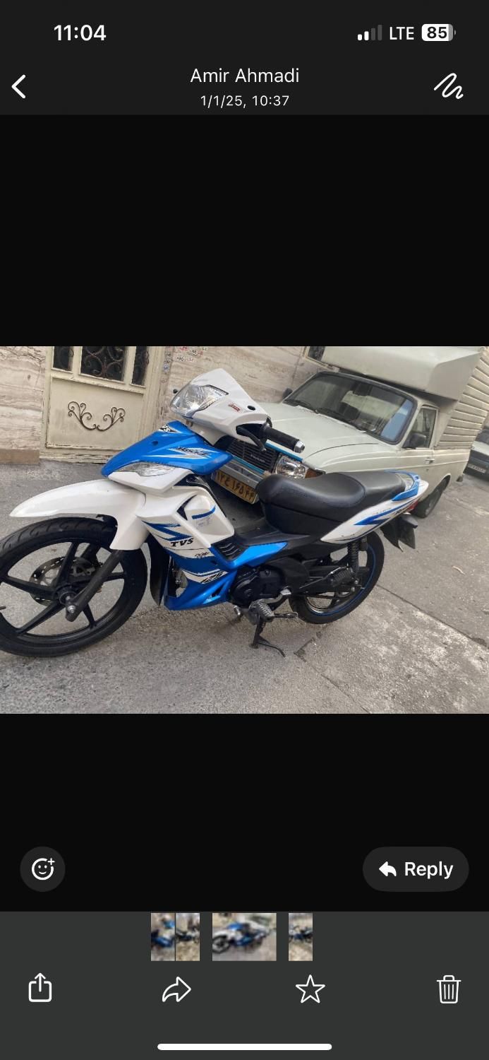 TVs 125 مدل ۱۳۹۸|موتورسیکلت|تهران, کوی هفدهم شهریور|دیوار