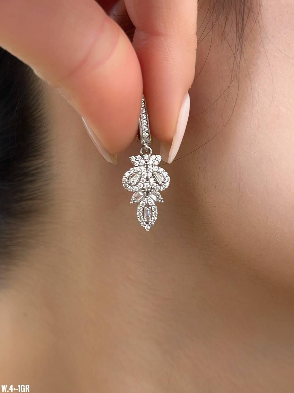 گوشواره نقره میکرو آب طلا قالب طلا کد datis-015|بدلیجات|تبریز, |دیوار