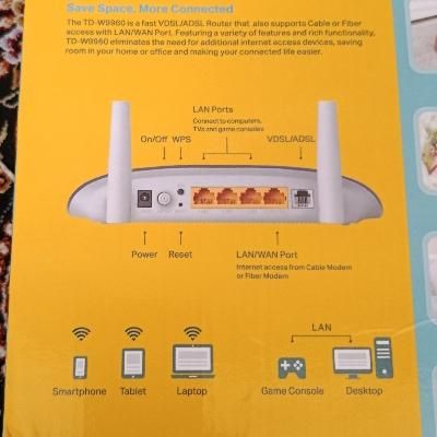 مودم tplink مدل TD.w9960/vdsl adsl|مودم و تجهیزات شبکه|کرج, حصارک بالا|دیوار