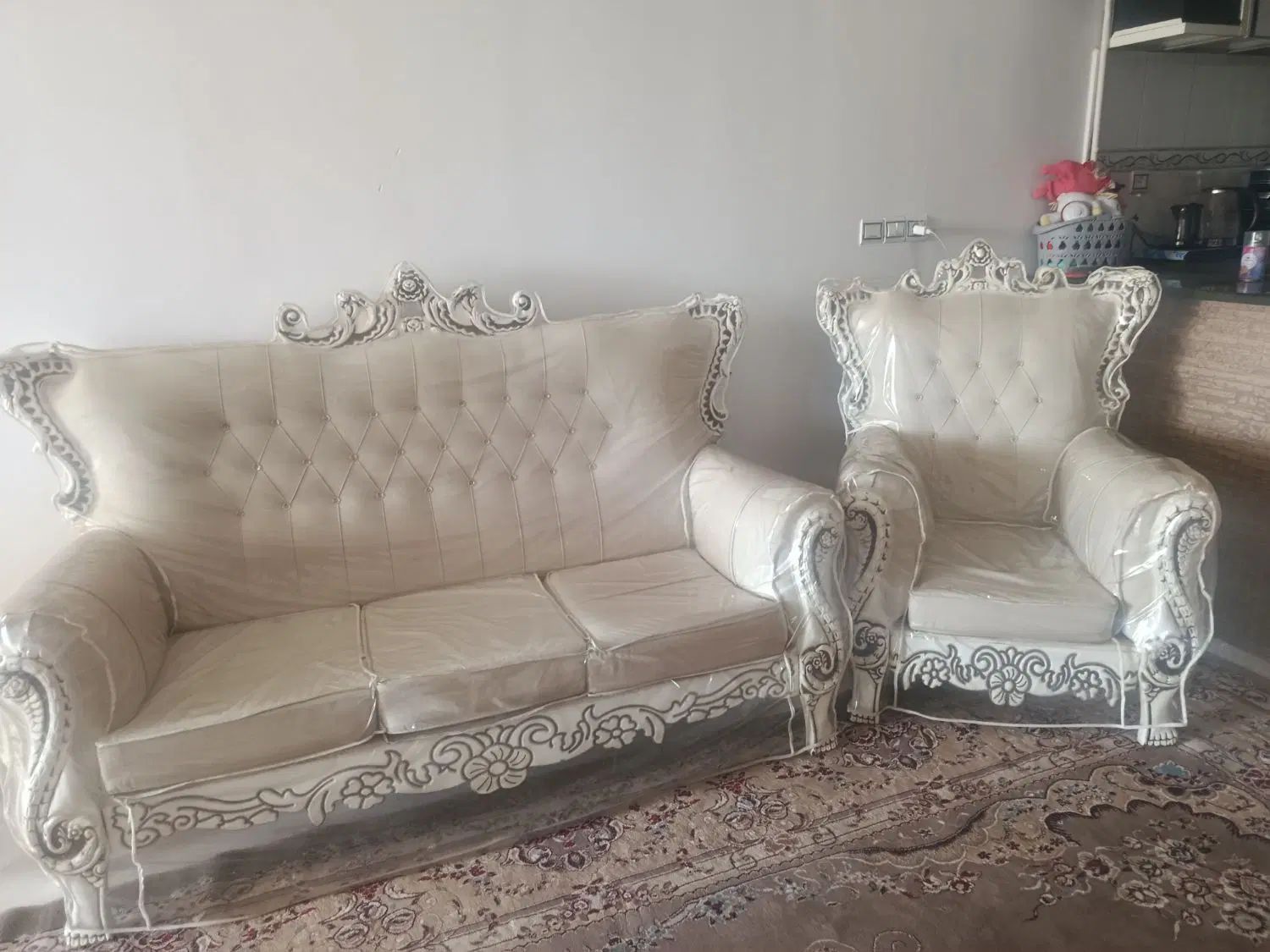 مبل سلطنتی|مبلمان خانگی و میز عسلی|مشهد, طبرسی شمالی|دیوار
