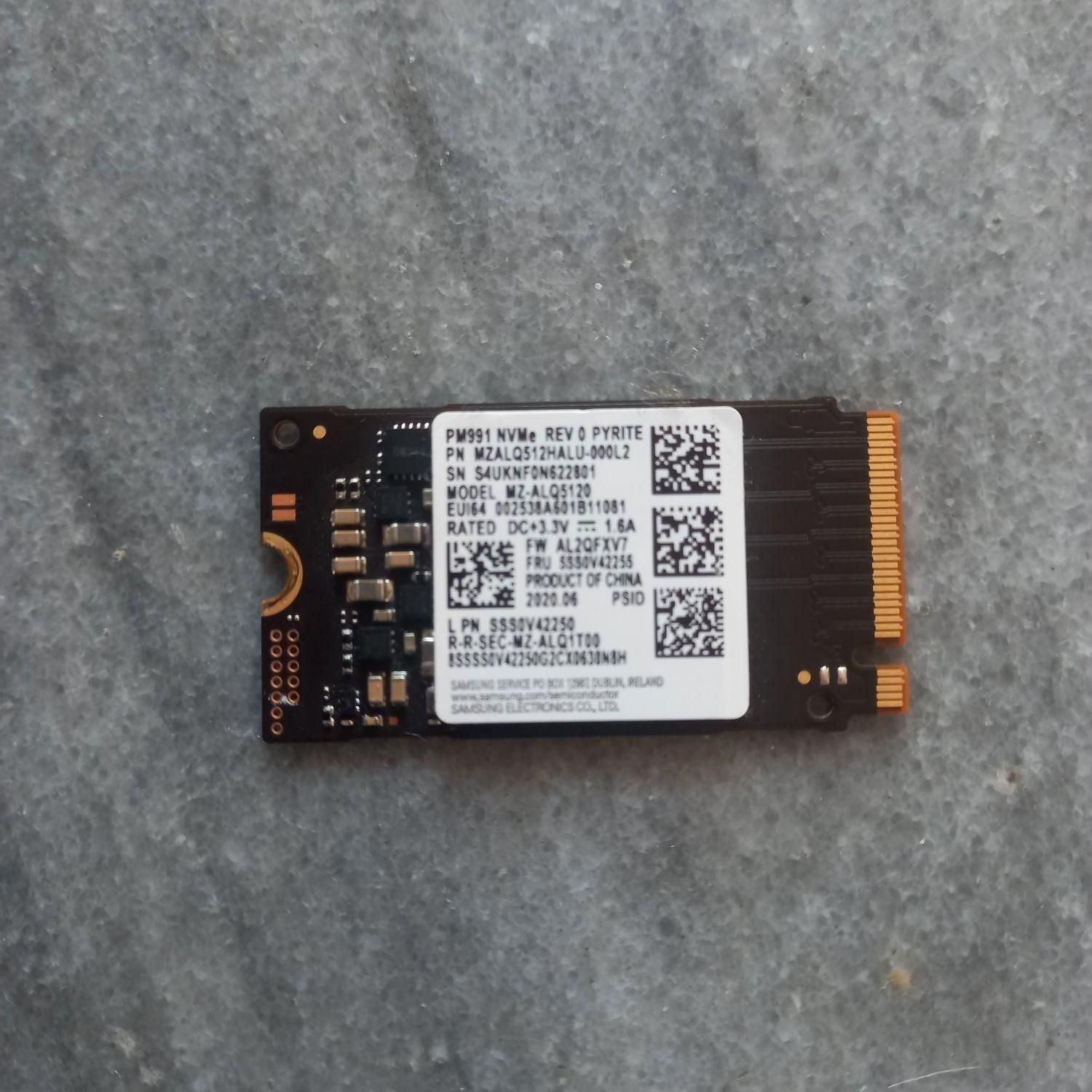 SAMSUNG  SSD 512GB M.2 2242 42mm PM991 NVMe|قطعات و لوازم جانبی رایانه|تهران, نازی‌آباد|دیوار