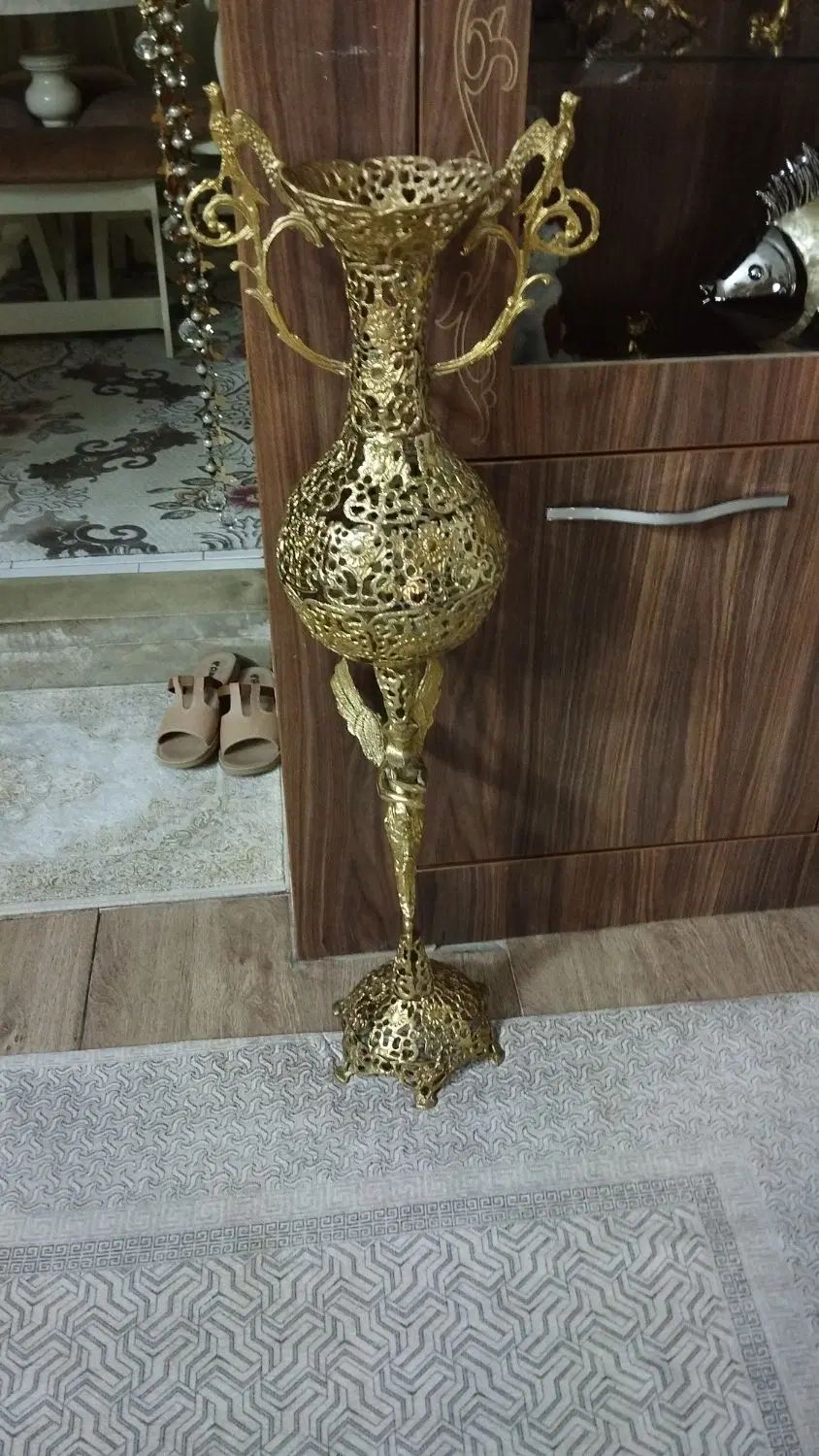 گلدان برنجی|صنایع دستی و سایر لوازم تزئینی|تهران, شهید رجایی|دیوار