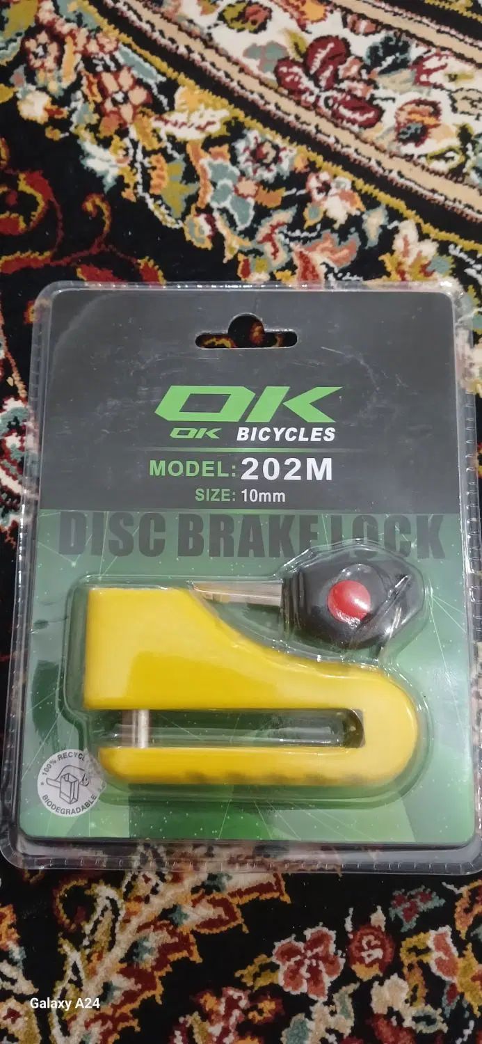 قفل دیسکی موتور و دوچرخه okمارک با ریموت کنترل|دوچرخه، اسکیت، اسکوتر|بوشهر, |دیوار