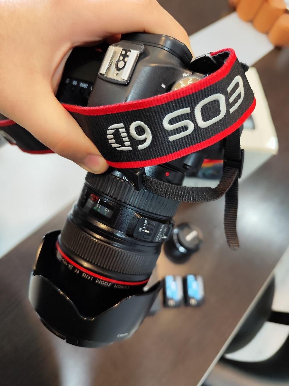 حراج، دوربین حرفه ای کانن6دی فول فریم+متعلقات+جعبه|دوربین عکاسی و فیلمبرداری|تبریز, |دیوار