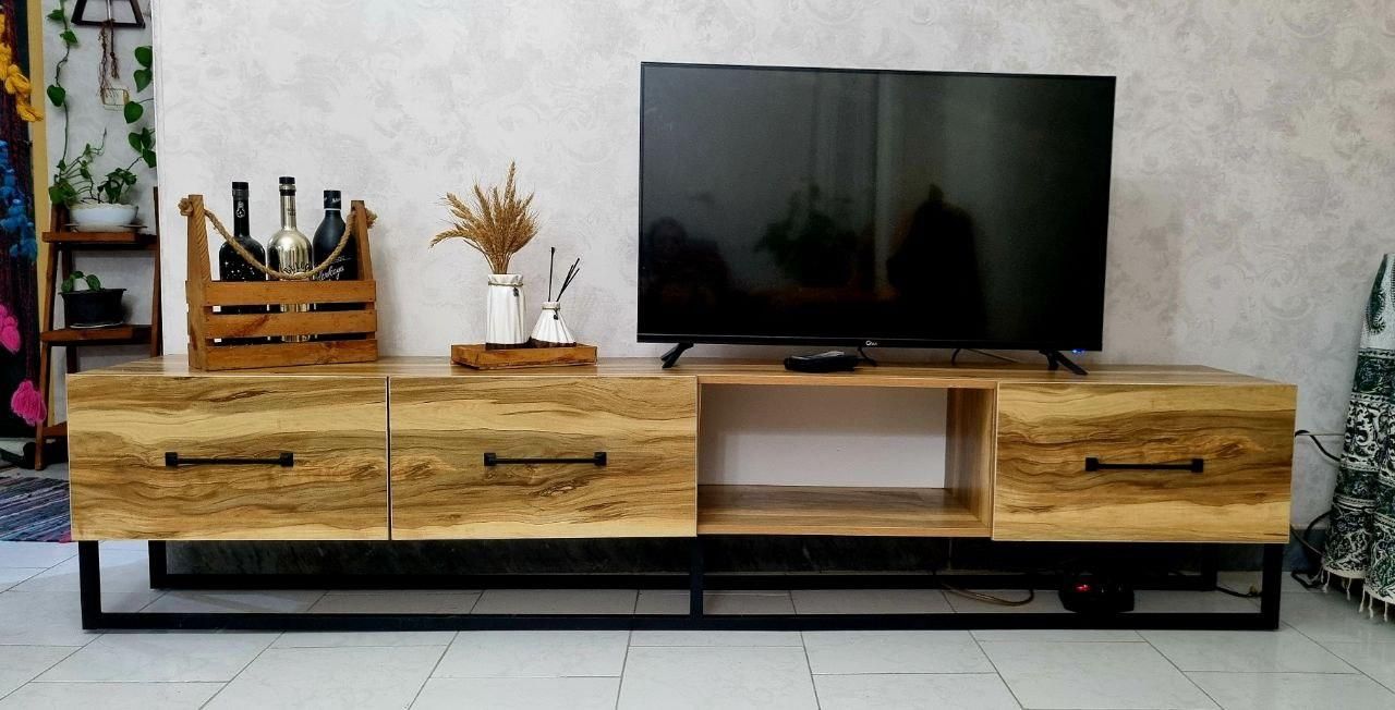 میز تلویزیون. میز Tv چوبی فلزی|میز تلویزیون|رشت, بازار|دیوار