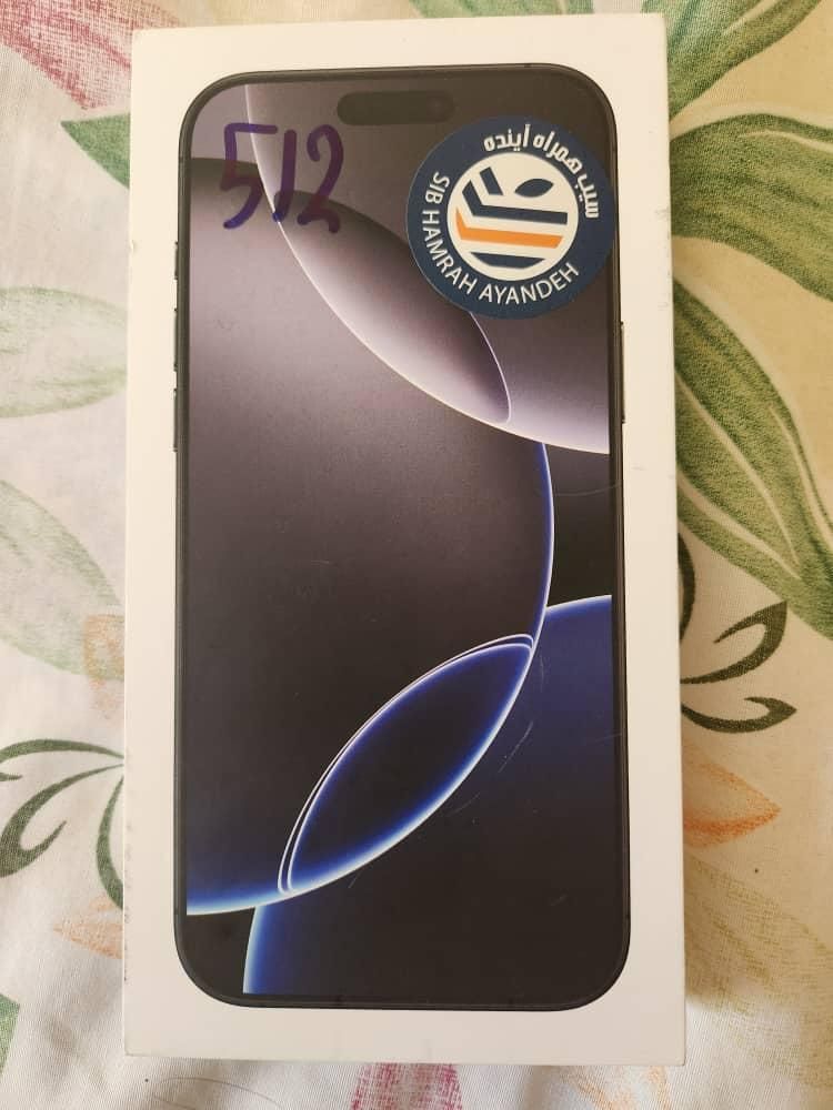 iphone 16 promax رجیستر شده پلمپ 512|موبایل|اصفهان, ماشاده (رهنان)|دیوار