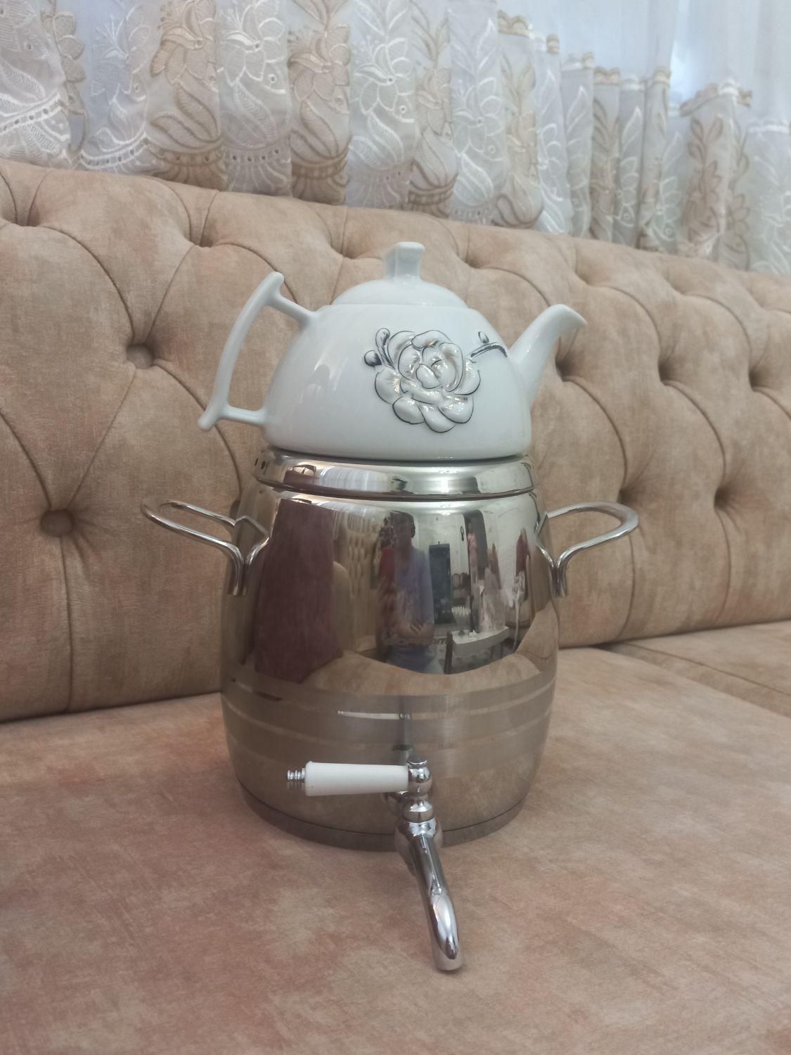 فروش فوری کتری قوری سماوری ترک ۵ لیتری با تخفیف|قوری، کتری، قهوه‌ساز دستی|لاهیجان, حاجی آباد|دیوار