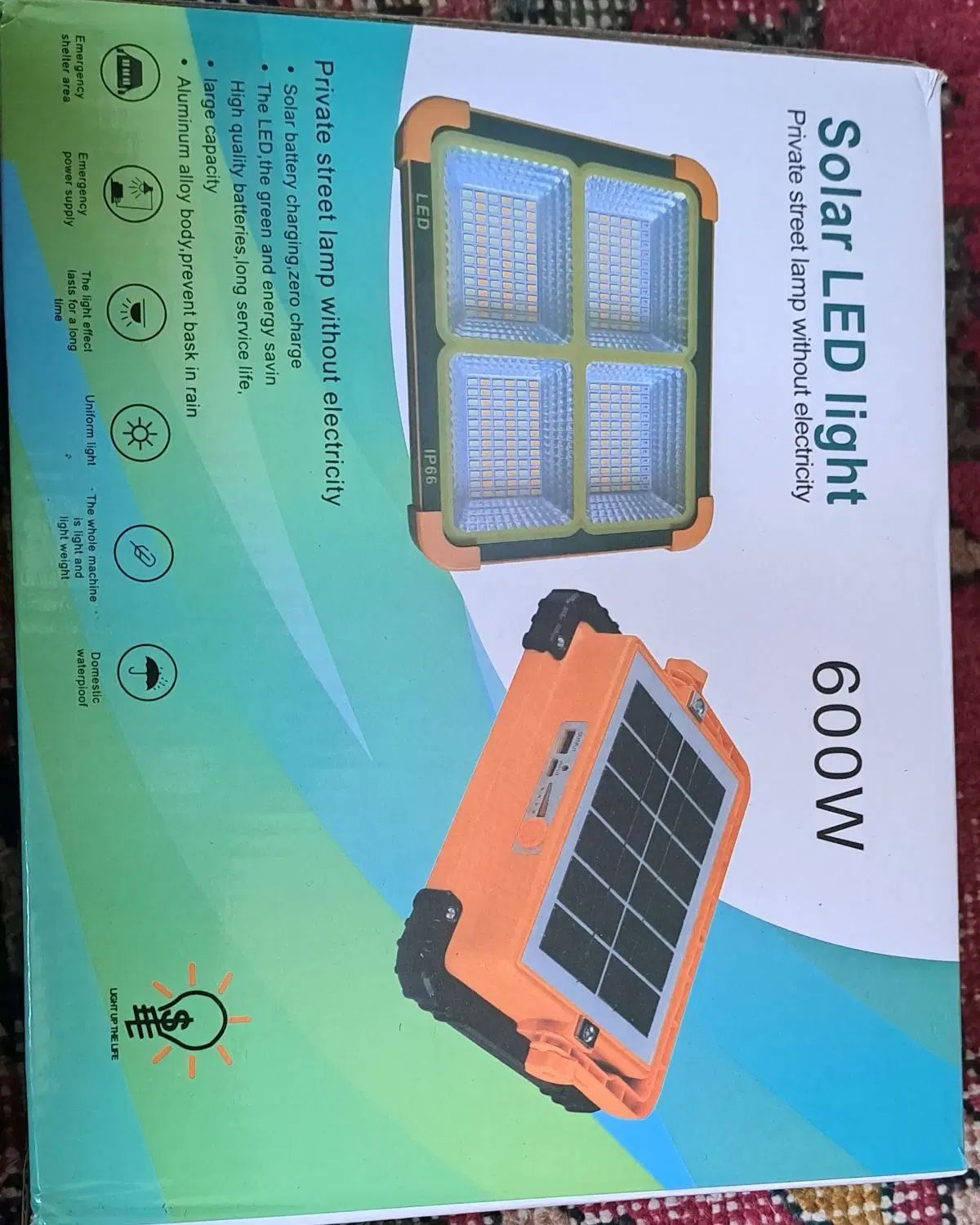 چراغ پارکی خورشیدی مدل SOLAR LED LIGHT|لامپ و چراغ|تبریز, |دیوار