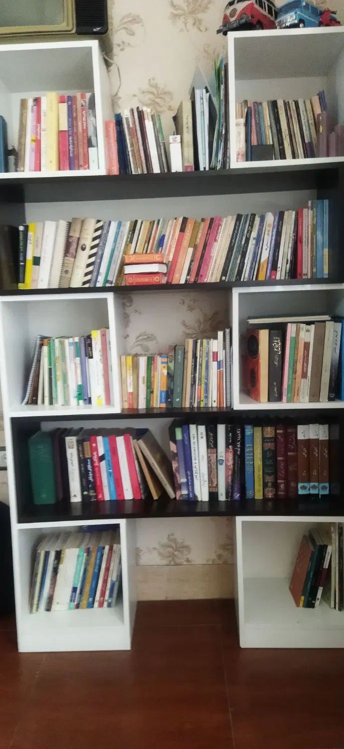 مجموعه کتاب‌های متنوع همراه با کتابخانه پرتابل|کتاب و مجله ادبی|شاهین‌شهر, فردوسی|دیوار