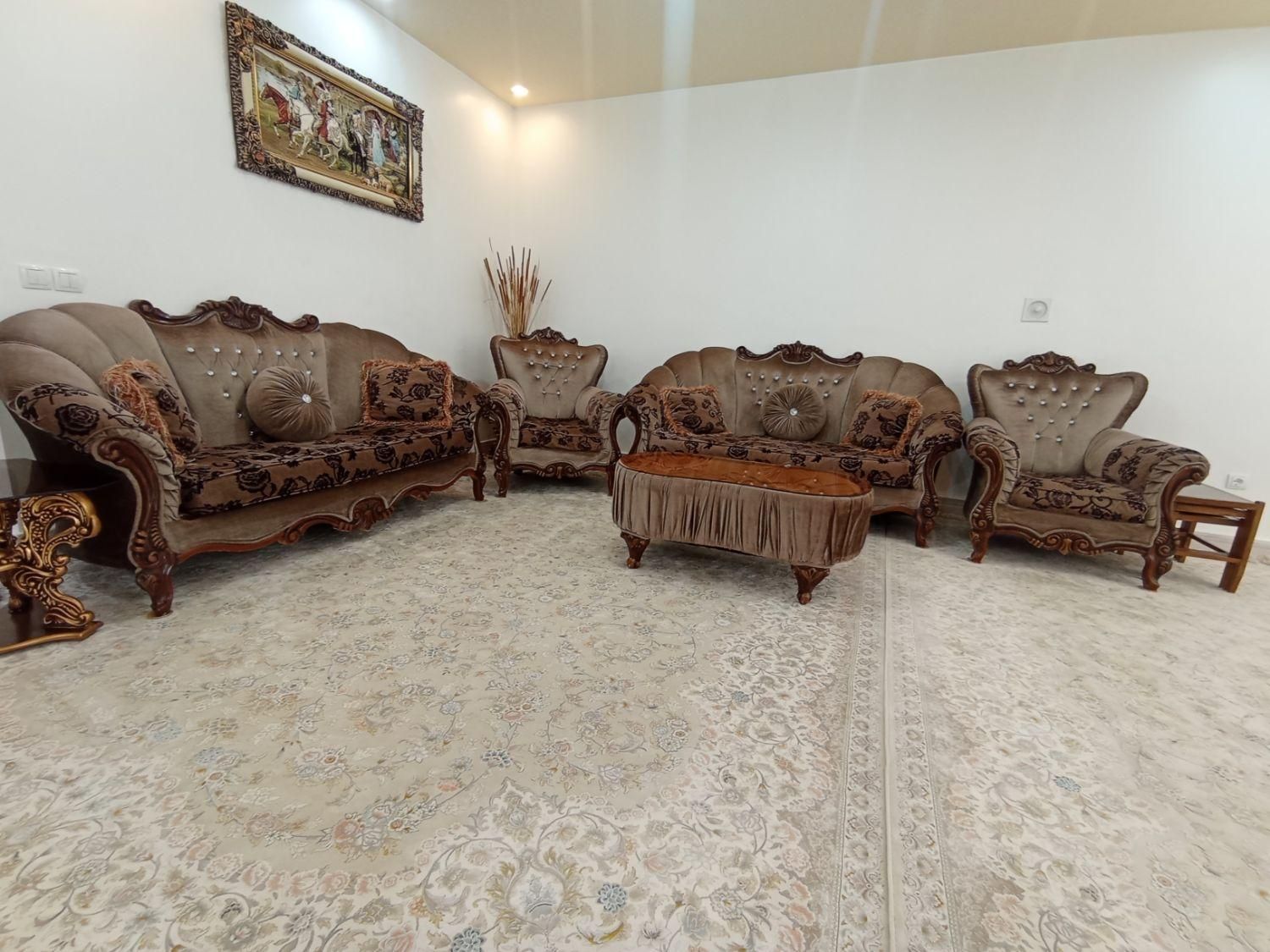یک دست مبل ۸ نفره|مبلمان خانگی و میز عسلی|خرم‌آباد, |دیوار