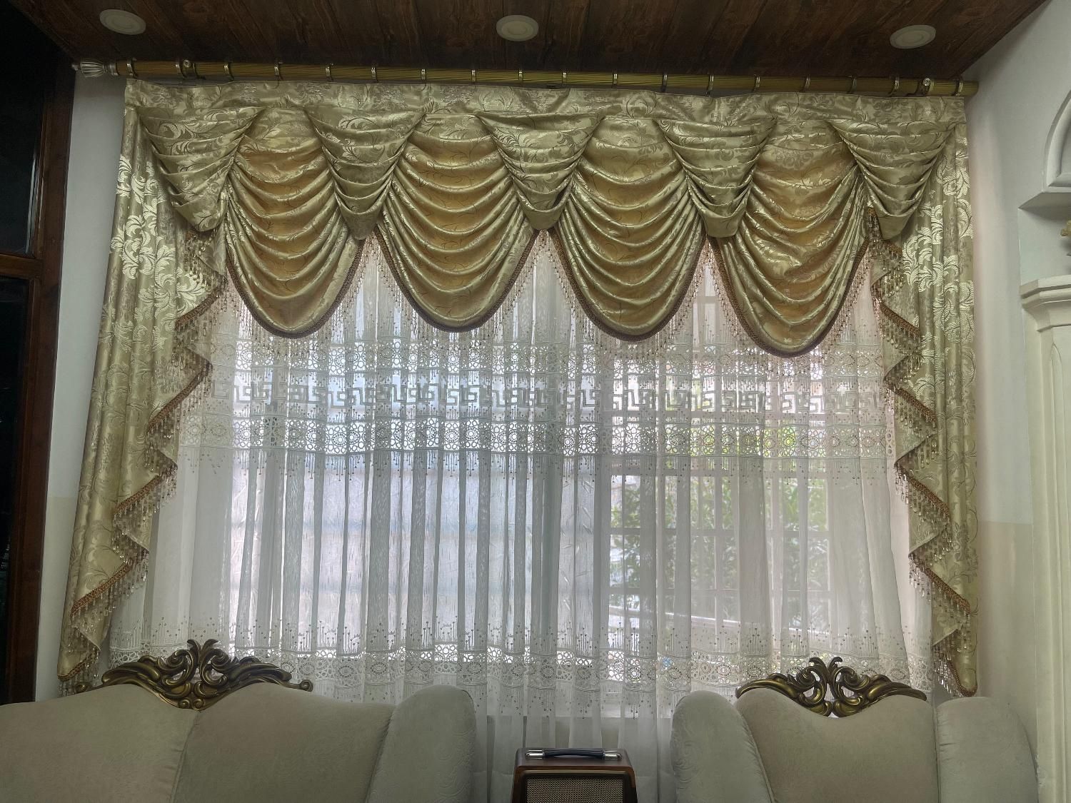 پرده هال و اتاق خواب|پرده، رانر، رومیزی|تنکابن, |دیوار