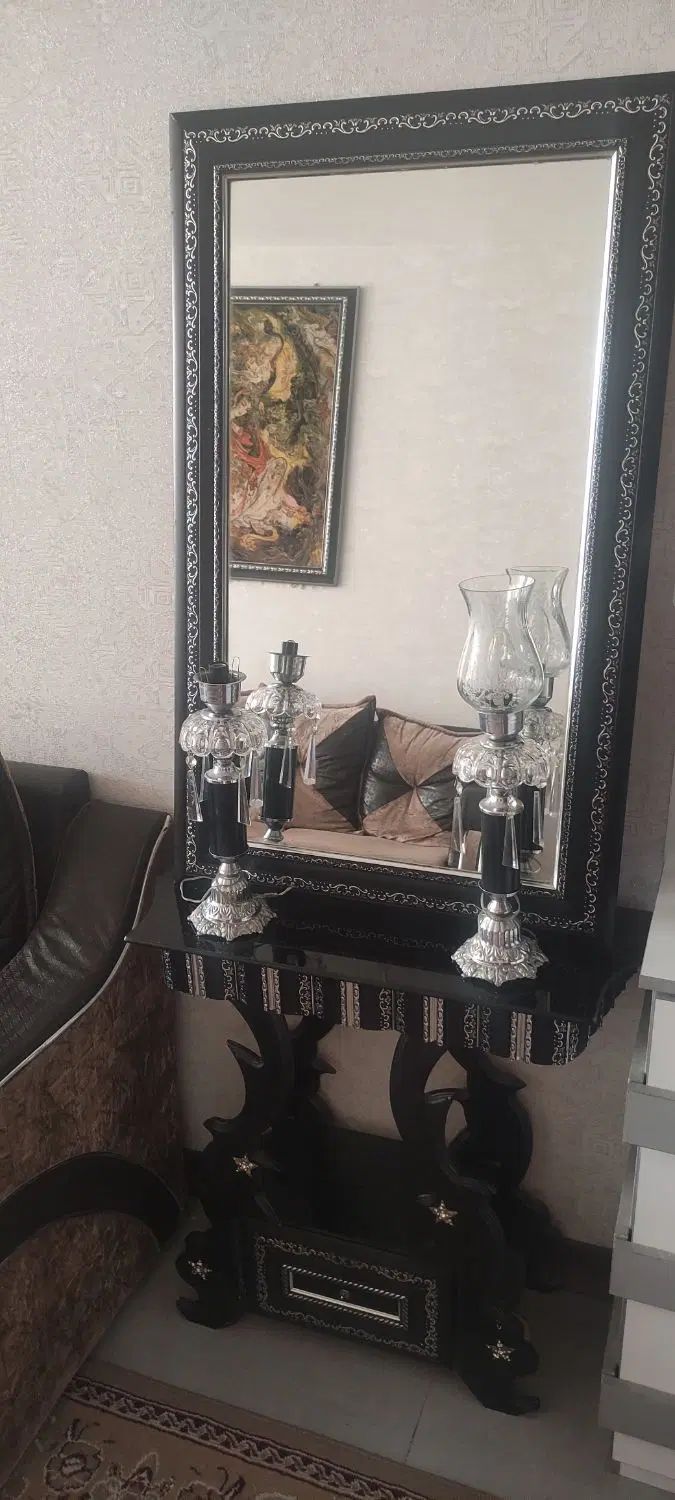 کنسول آینه و شمعدان|بوفه، ویترین، کنسول|اصفهان, کوجان|دیوار