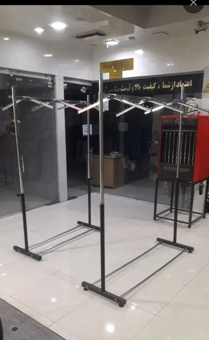 رگال تمام استیل قابل تنظیم و دیواری برای لباس|فروشگاه و مغازه|قدس, شهرک فرزان|دیوار