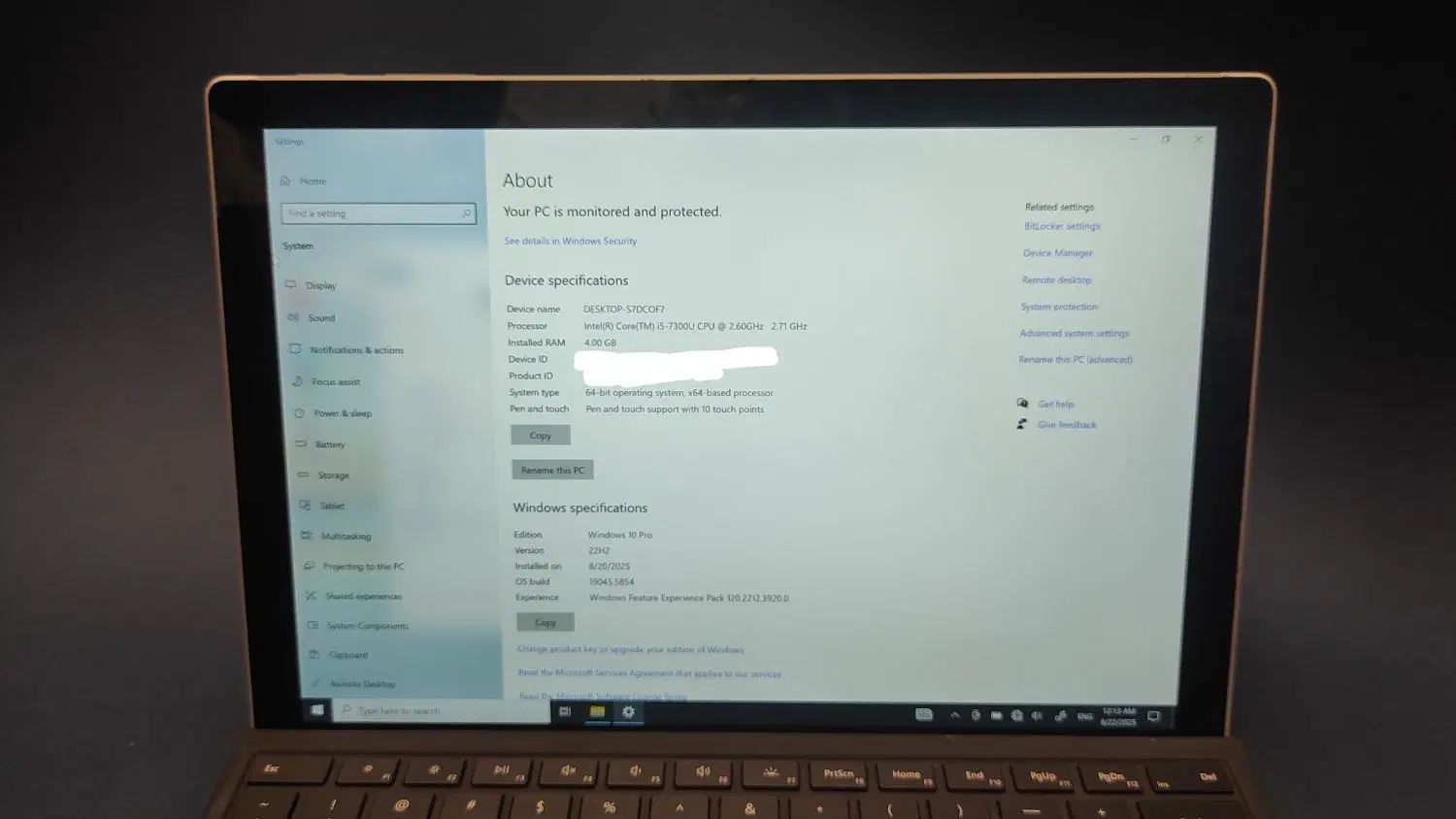 لپ تاپ تبلت سورفیس surface pro 5 + کیبورد و شارژر|رایانه همراه|تبریز, |دیوار