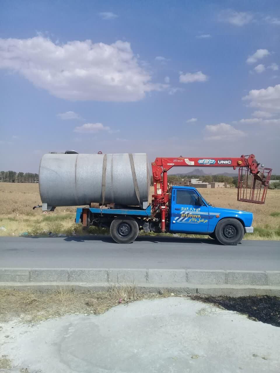 جرثقیل نیسانی و سبد بالابر زانیار|خدمات حمل و نقل|کرمانشاه, |دیوار