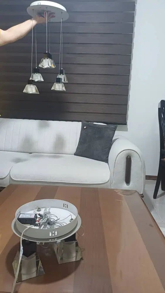 لوستر کریستال اسپرت ۶ شعله و ۳ شعله و دیوارکوب ست|لوستر و چراغ آویز|تهران, سعادت‌آباد|دیوار