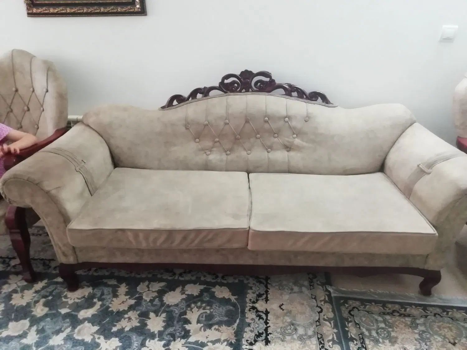 مبل 5نفره به علت جابجایی|مبلمان خانگی و میز عسلی|کرج, باغستان|دیوار