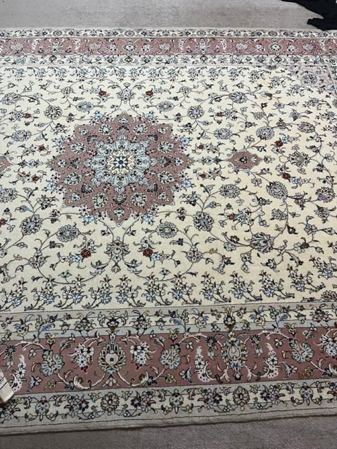 یک جفت فرش نه متری گل ابریشم|فرش|قم, بلوار امین و ساحلی|دیوار