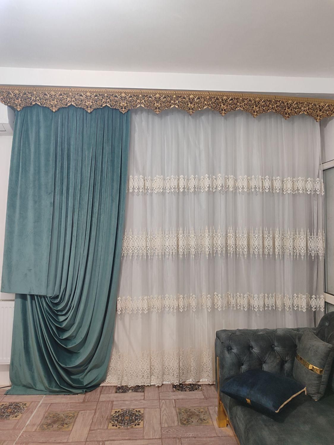 فروش پرده سالم قابل تبدیل به پرده ی پانچ و مینیمال|پرده، رانر، رومیزی|شیراز, حجت آباد|دیوار