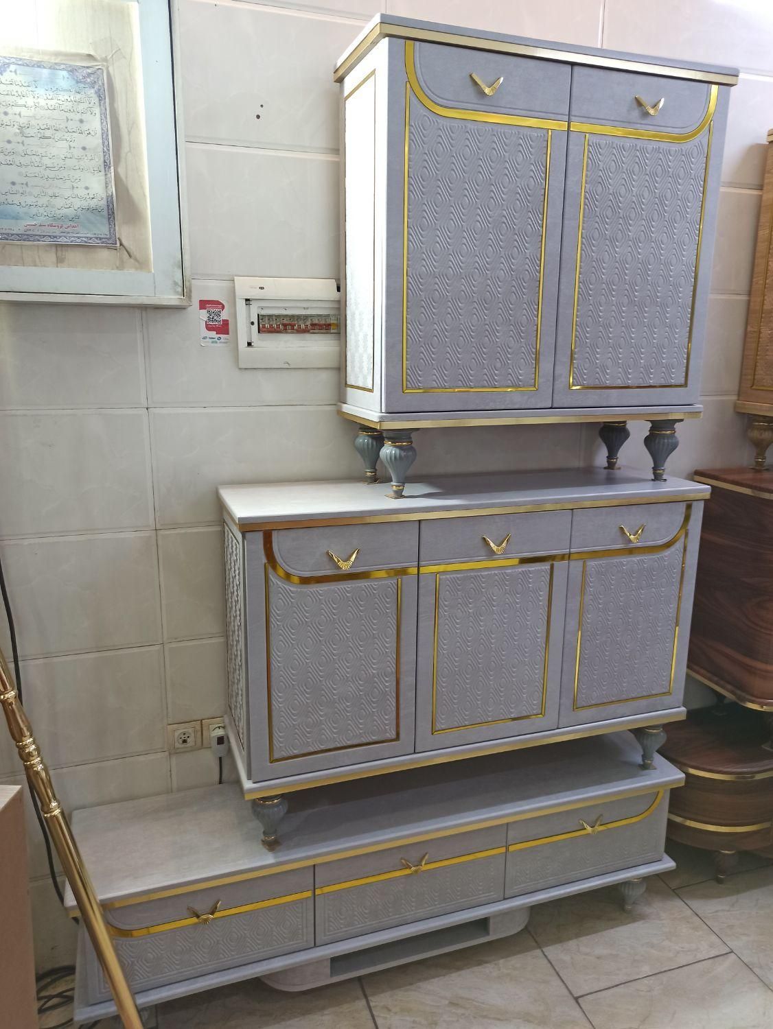 آینه کنسول مدل باران|بوفه، ویترین، کنسول|کاشان, |دیوار