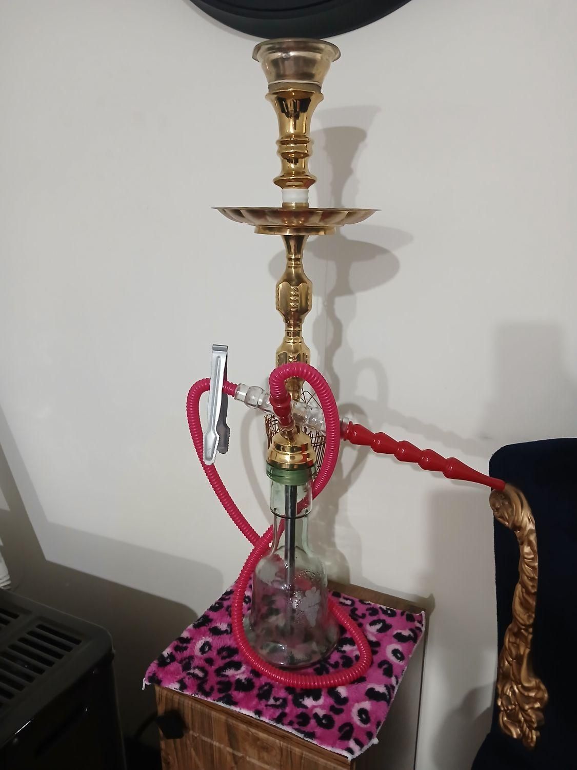قلیون برنجی شاه نشین شیک تنه سنگین|کلکسیون و سرگرمی|مشکین‌دشت, |دیوار